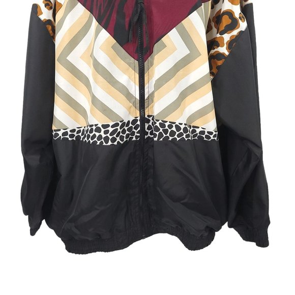 Vintage Argee Sports Windbreaker Womens Size 24W Track Jacket Zip Up Lined - Picture 5 of 13